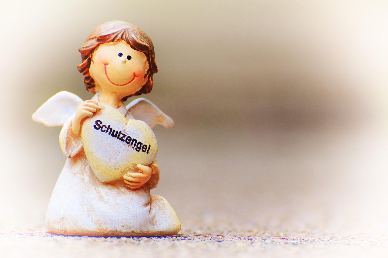 guardian angel, figure, little angel, cute, to protect